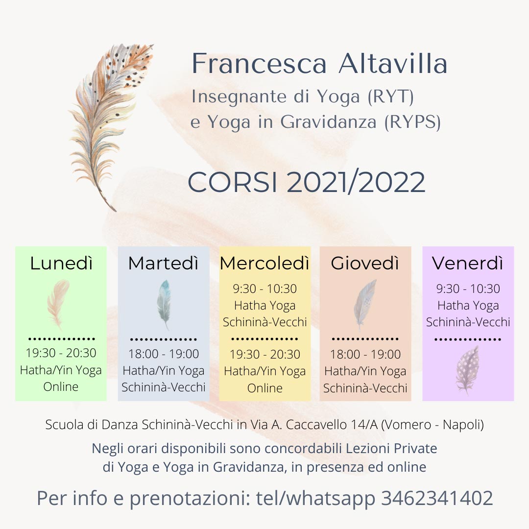 Corsi di Yoga 2021/2022 a Napoli di Francesca Altavilla